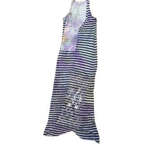 The People of the Labyrinths Dress Linen Tie Dye Hand-dye Size S